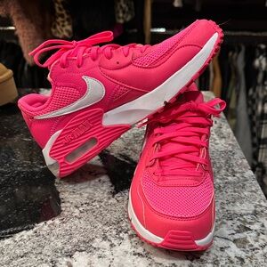 Nike Women's Vibrant Pink and White Sneakers